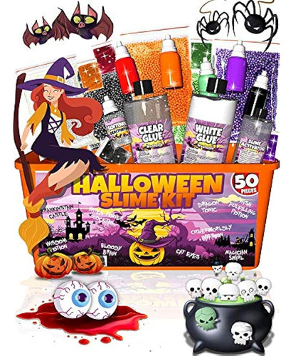 Kit Para Hacer Slime - Laevo - Tematica De Halloween