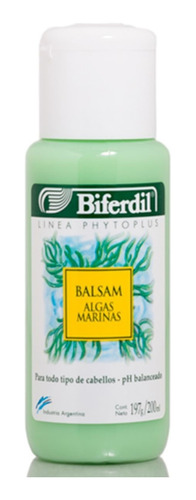 Balsamo Biferdil Ph Neutro Algas Marinas Suaviza Pelo 200 Ml