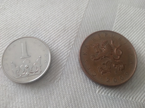 Lote De 2 Monedas República Checa 2009 Y 2012