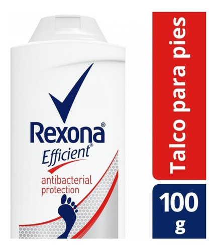 Talco Rexona Efficient Antibacterial 100 Grs