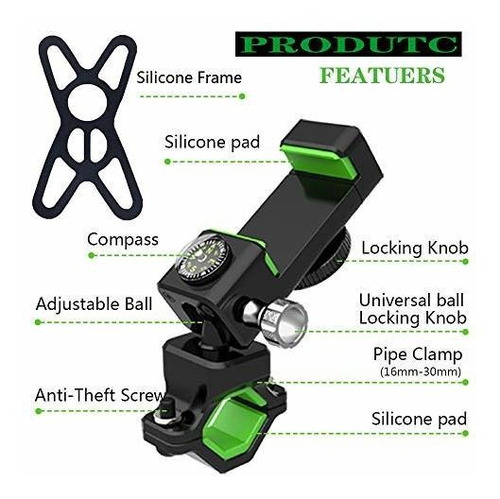 Imagen 7 de 7 de Soporte Para Teléfono De Bicicleta, Súper Estable Y Antivib