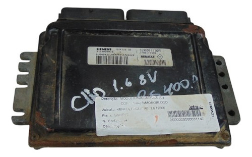 Módulo Injeção Renault Clio 1.6 8v Gasolina 7700114399 (Usado)