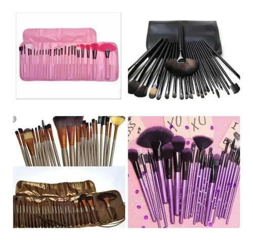 Brochas 24 online piezas doradas