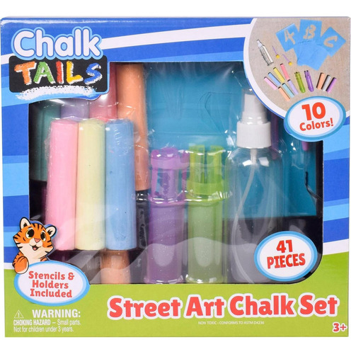 Set De Tiza Creativa Sunny Days 35 Plantillas 10 Colores
