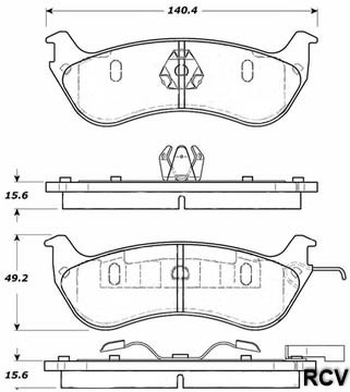 Balatas Disco  Trasera Para Lincoln Town Car   1997