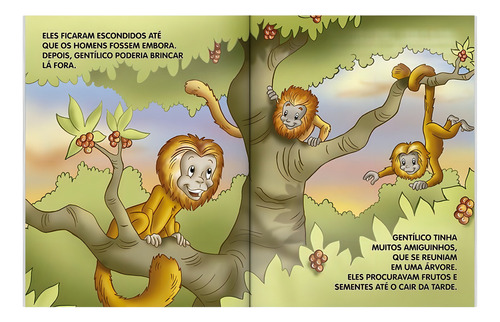 Mini - Animais: Gentilico, o Mico Leao, de (Ilustrado(es) por) Belli Studio. Editorial Todolivro Distribuidora Ltda. em português, 2019