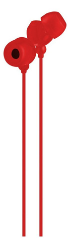 Maxell Audífonos Plugs Con Micrófono Alámbrico, 3.5mm Color Rojo