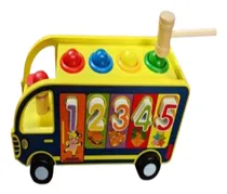 Comprar Bus De Encaje De Madera Didáctico Vocal Numero Martillo -05