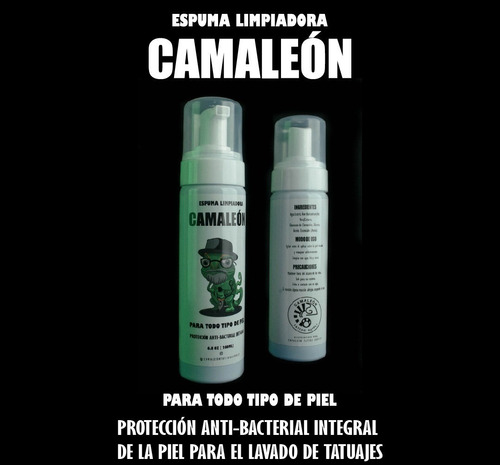 5 Espumas Antibacterialesde 200ml Para Tatuajes