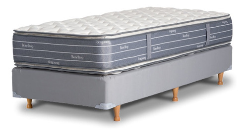 Sommier La Cardeuse Bonelltop 1 1/2 plaza de 190cmx120cm  gris