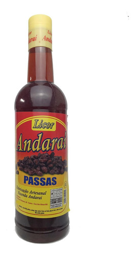 Licor De Passas, Muito Saboroso Produzido Na Bahia 1 Litro