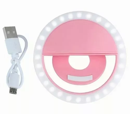 Anillo de luz Selfie móvil para teléfonos móviles, Clip encendido, 36 LED,  recargable, 4 configuraciones de luz. -  México