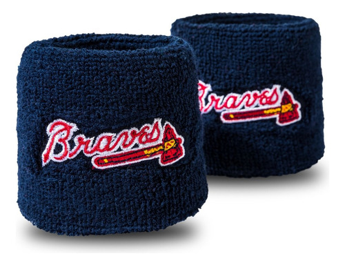 Par De Muñequeras Mlb Bravos Franklin