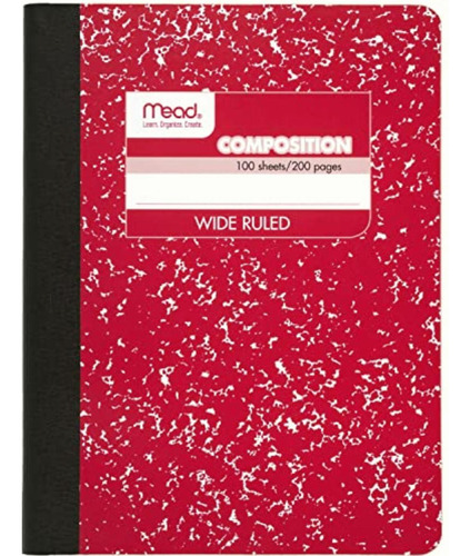 Mead Composition Book/notebook, Wide Ruled Paper, 100