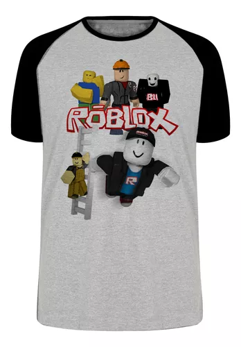 Camisa Roblox Game Jogo 100% Algodão Personagem Skin Player