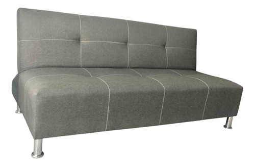 Sofa Cama Moderno Muy Cómodo Y Práctico Gris Liso