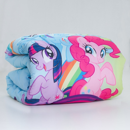 Acolchado De Invierno Digital 1 1/2 Plazas My Little Pony Color Pony Rainbow