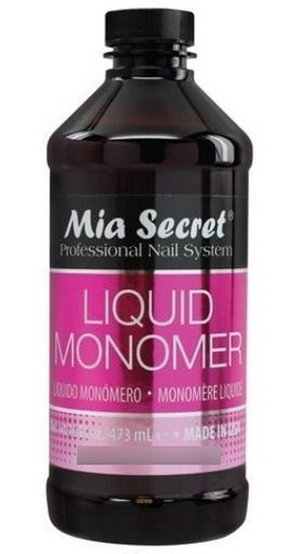 Monómero Mía Secret. Líquido Acrílico. Uñas Esculpidas.474ml