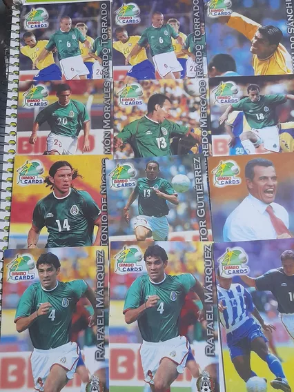 12 Bimbo Cards 2002 Selección Mexicana De Futbol