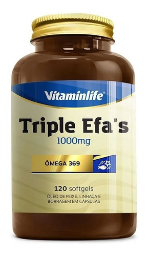  Triple Efas Omega 120 Softgels  - Vitamin Life