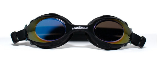 Imagen 2 de 5 de Goggle Aquazone Gummy Metal Negro/tornasol