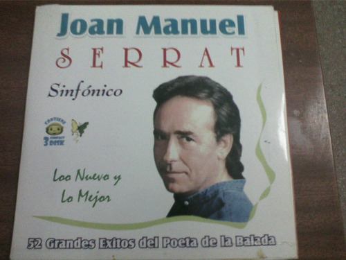 3 Cd Joan Manuel Serrat Sinfónico Original (posible Envío)