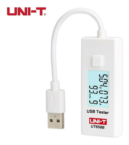 Medidor Probador Voltaje Amperimetro Usb Ut658b