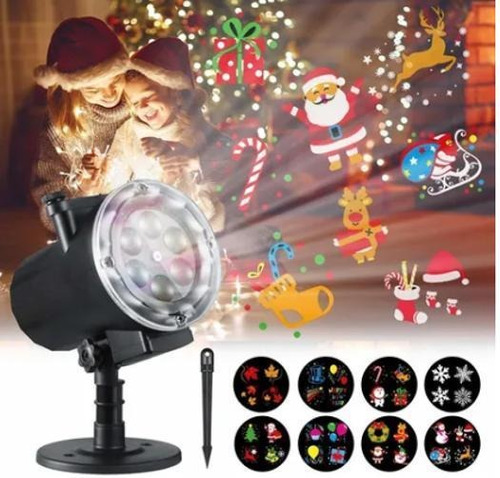 Refletor Projetor Led Holográfico Natal Luz Rgb Bivolt Prova