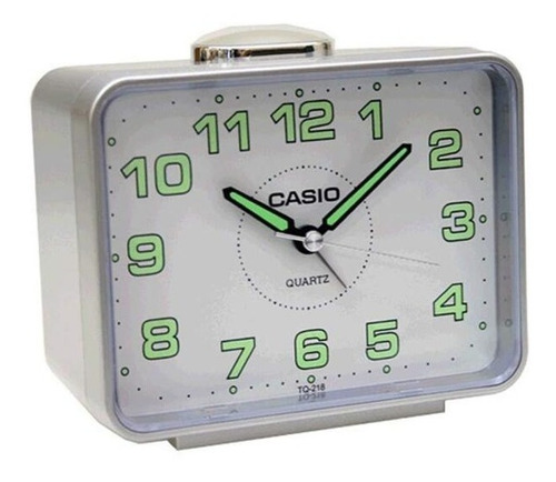 Reloj Despertador Casio Tq218-8  Con Repeticion Somos Tienda