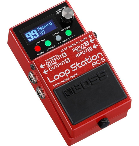 Pedal De Loop Station Boss Rc5 Pantalla Lcd