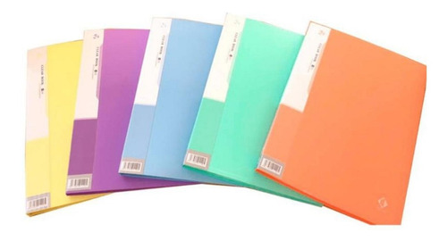 Carpeta Con 40 Folios A4 Pastel The Pel Colores Varios