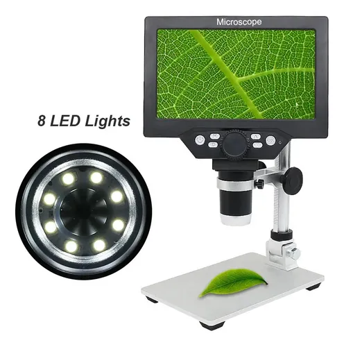 Microscopio Digital 1080p Full Hd Usb Pantalla Lcd 7 + Luz