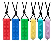 Comprar Collar Sensorial Para Masticar, Tdah, Autismo, Tps Y Bebés Color Multicolor
