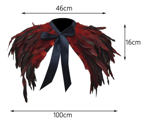 Chal De Plumas Cómodo Cuello De Plumas En Capas For Fiesta