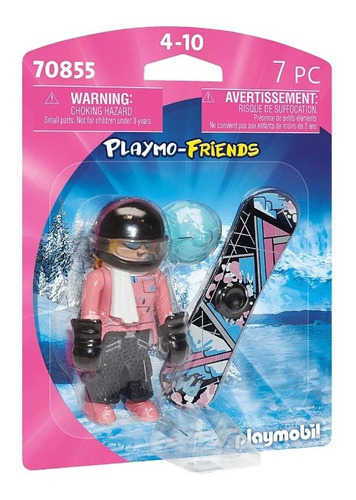 Figura Armable Playmobil Playmo-friends Snowboarder 7 Piezas
