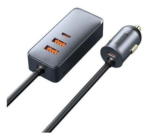 Cargador De Coche Baseus Pps Multipuerto De 120 W Con Cable