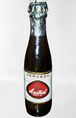 Botellita Infra Miniatura Cerveza Austral Cerrada 1970