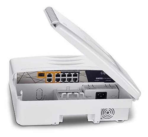 Switch Cqenpr Exterior 8 Puertos Poe+2g Uplink+1sfp Slot,