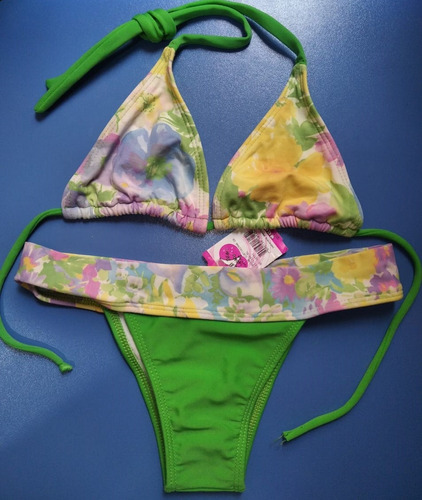Traje De Baño 2 Piezas Bikini Playa Color Múltiple