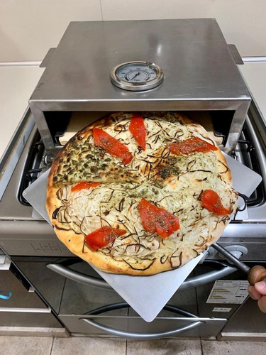 Imagen 6 de 9 de Horno Pizzero Para (4) Hornallas Pala+ Tapa+ Termometro