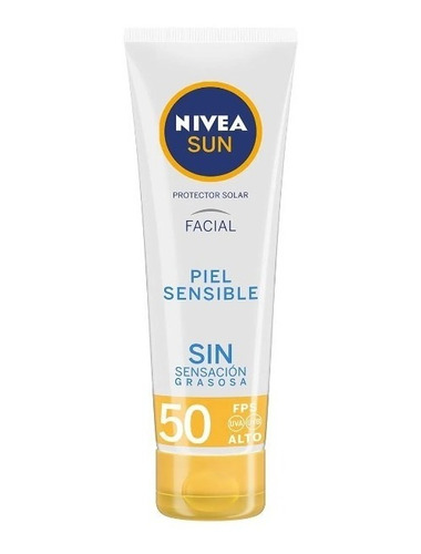 Protector Solar Facial Fps 50+ Nivea Sun Piel Sensible 50ml
