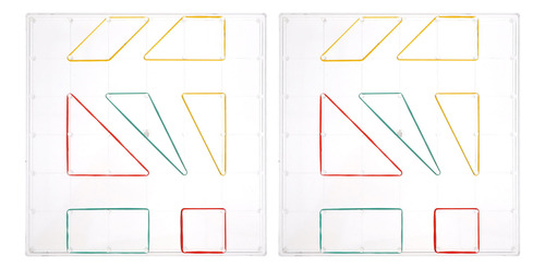 2 Piezas De Aprendizaje De Geometría De Uñas Para Matemática