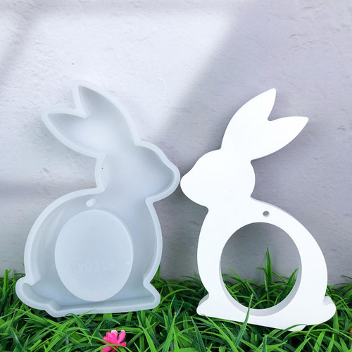 Molde De Fundición De Silicona Molde Para Velas De Conejo De