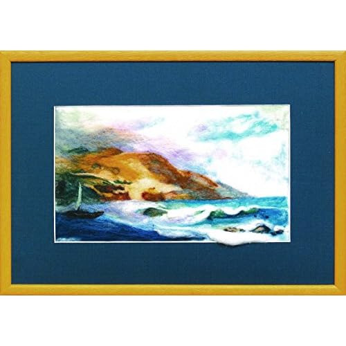 Kit De Fieltro #?65 Paisaje Marino Ola 15.5x26 Cm / 5.9...