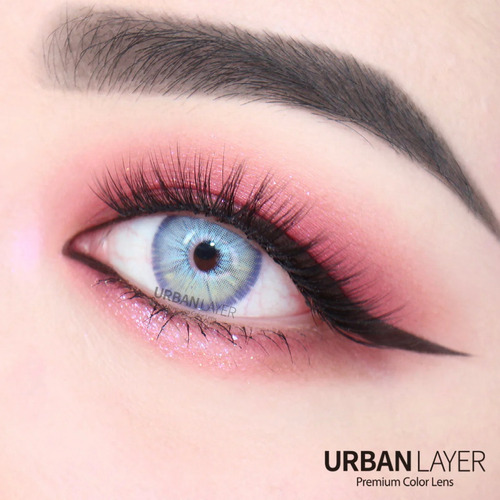 Imagen 3 de 9 de Urban Layer - Las Vegas Ash Blue Lentes De Contacto