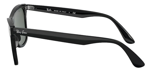 Anteojos de sol Ray-Ban Wayfarer Blaze talle Large diseño Liso armazón gloss black y lente green