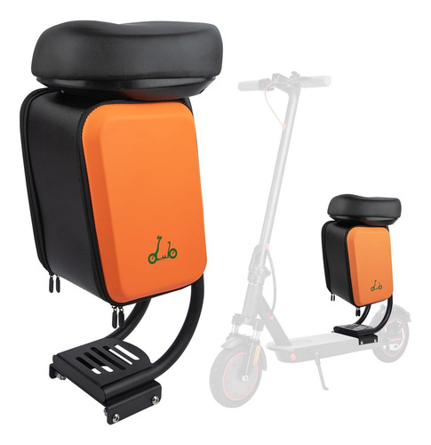 Assento Multifuncional Para Patinete Com Bola Armazenamento Cor Laranja