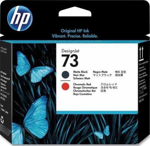 Hp Cabezal #73 Negro Mate/rojo Cromatico Cd949a