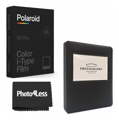 Polaroid Pelicula Color Para I-type Marco Negro 8 Album