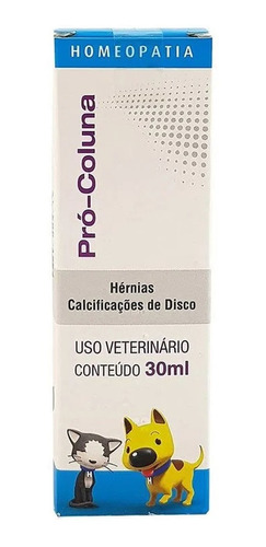 Pró-coluna 30ml Homeopet Real H Homeopatico Cães E Gatos